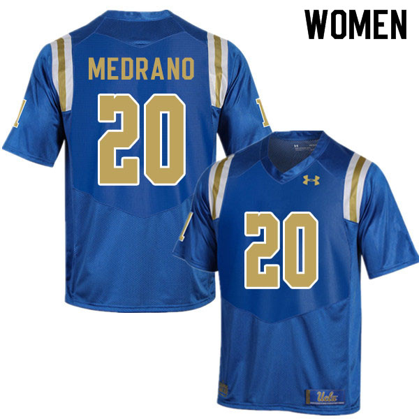 Women #20 Kain Medrano UCLA Bruins College Football Jerseys Sale-Blue
